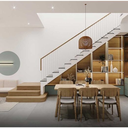2 phong khach bep mau nha pho 2 tang 5x22 4