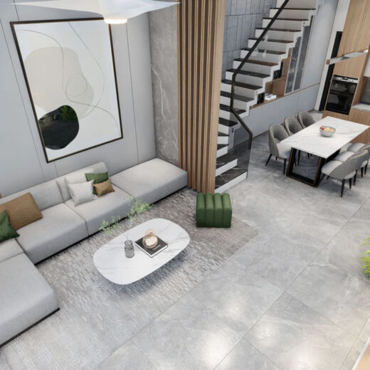 noi that phong khach kien truc nha 3 tang 4 phong ngu 5x20 1