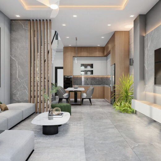 noi that phong khach kien truc nha 3 tang 4 phong ngu 5x20 2