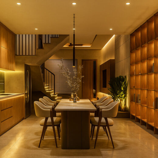 phong bep 1 thiet ke nha 100m2 5x20 3 tang