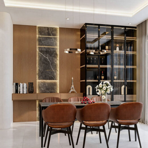 phong bep 2 mau nha 5x20 hien dai