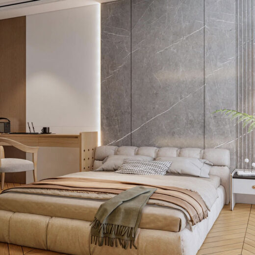 phong ngu 1 mau nha 5x20 hien dai