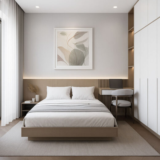 phong ngu 2 thiet ke nha 5x20 kinh doanh 3 tang 2