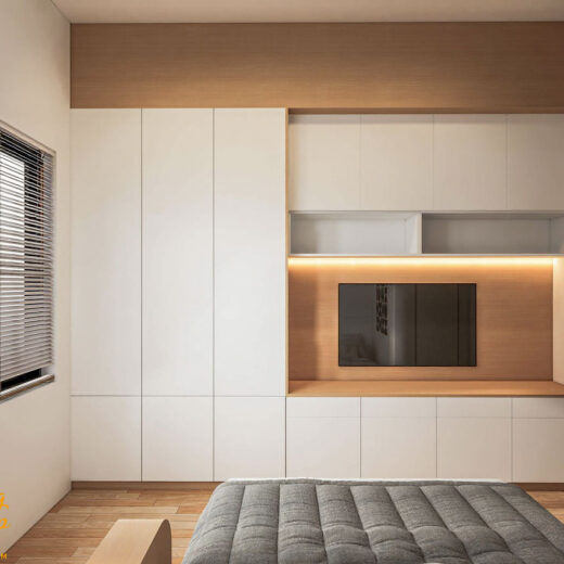 phong ngu 3 1 thiet ke nha 100m2 5x20 3 tang