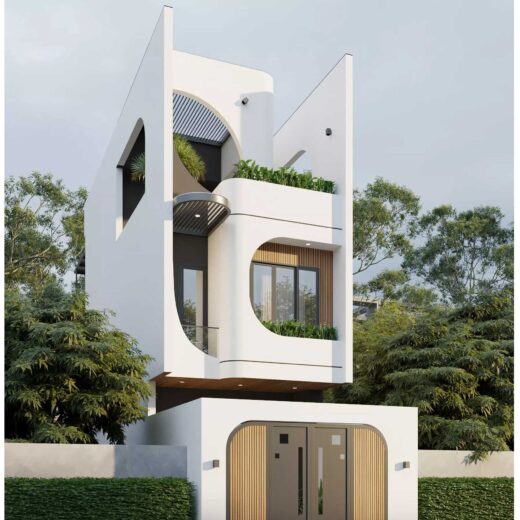 2 mat tien mau nha pho 3 tang 5x20 5