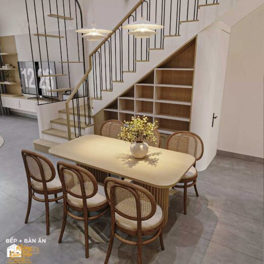 4 noi that phong khach bep an nha pho 3 tang 5x20 1