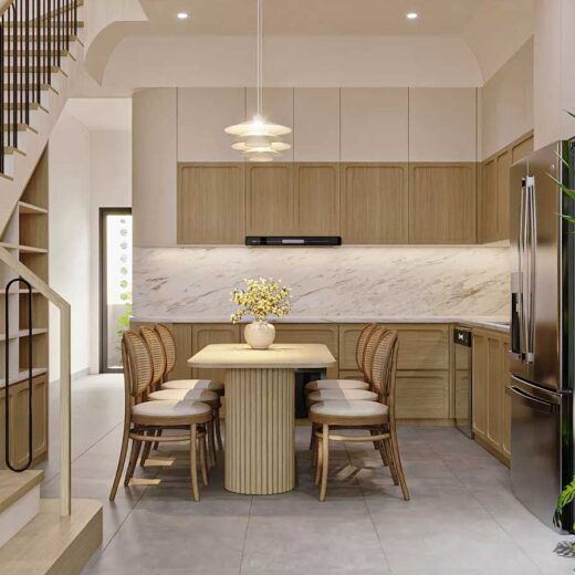 4 noi that phong khach bep an nha pho 3 tang 5x20 5