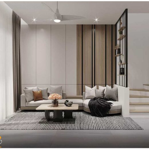 4 phong khach bep mau nha pho 3 tang 5x20 5