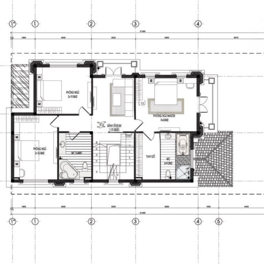 mau biet thu 3 tang tai da nang BT3T 1 14