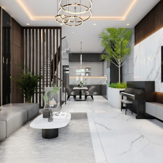 phong khach nha ong 3 tang co gieng troi dien tich 5x20 1