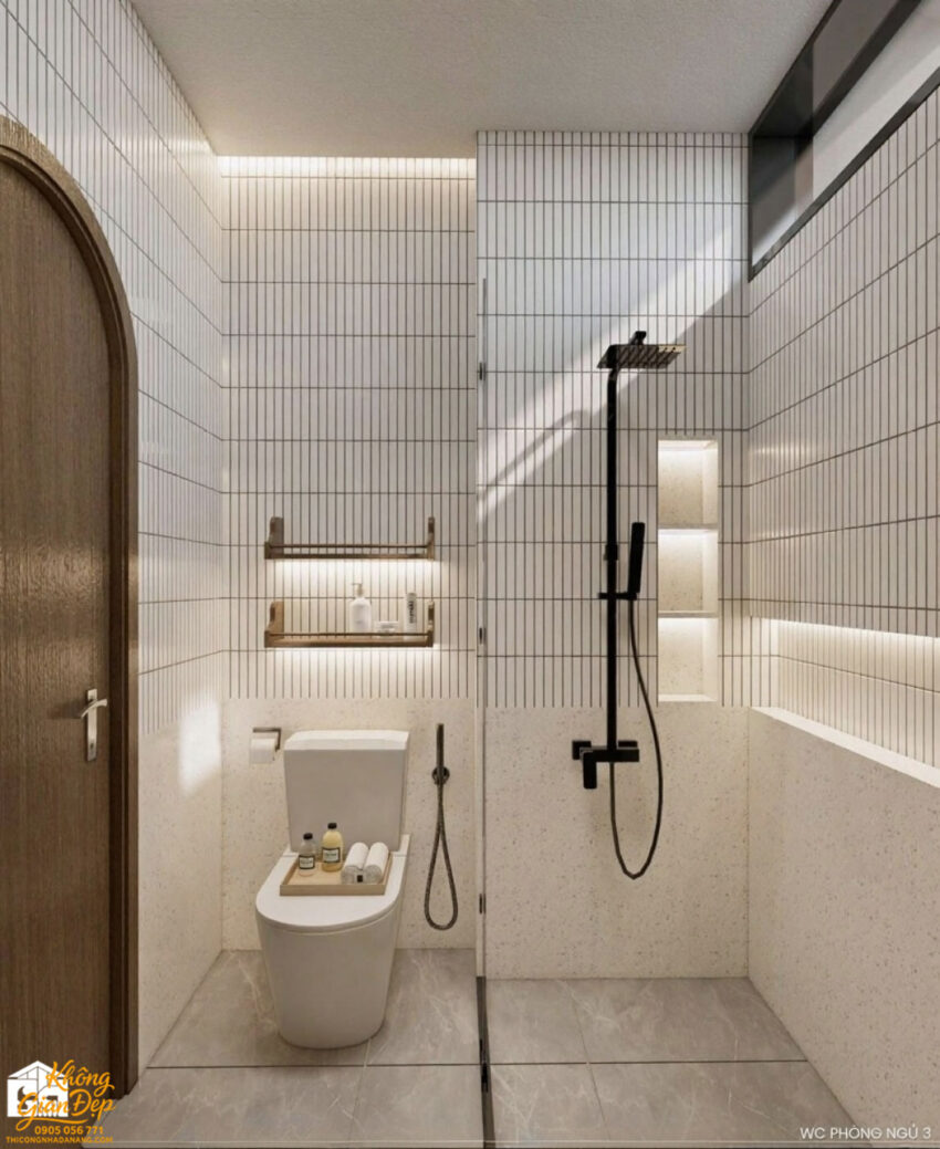 Chậu rửa đôi trong phòng vệ sinh