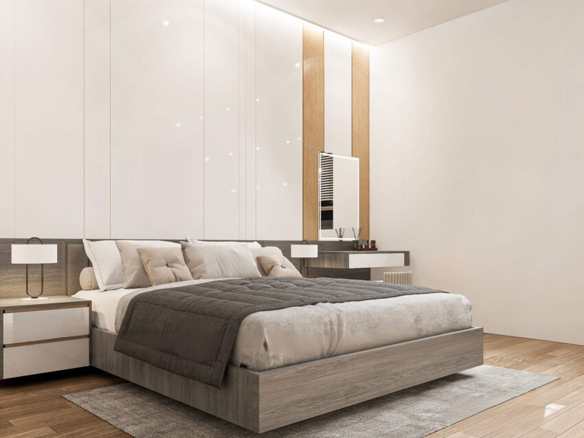 Bàn học và kệ sách phòng ngủ trẻ em