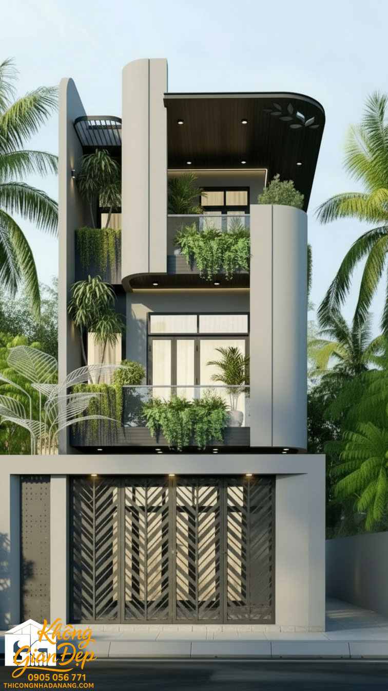 Ảnh đại diện bài viết Siêu phẩm Nhà phố 3 tầng bo cong hiện đại tại Đà Nẵng do Không Gian Đẹp thiết kế
