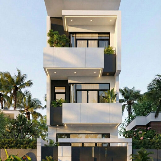 0 phong khach bep mau nha pho 4 tang 5x20 10