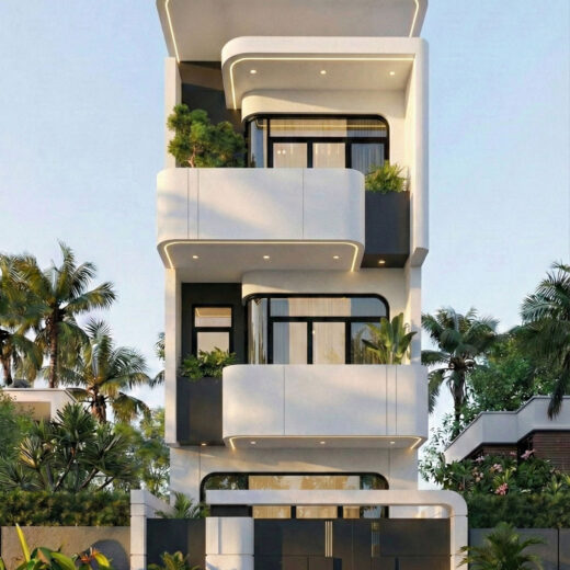 0 phong khach bep mau nha pho 4 tang 5x20 9