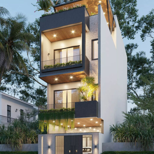 1 mat tien mau nha pho 4 tang 5x20 5