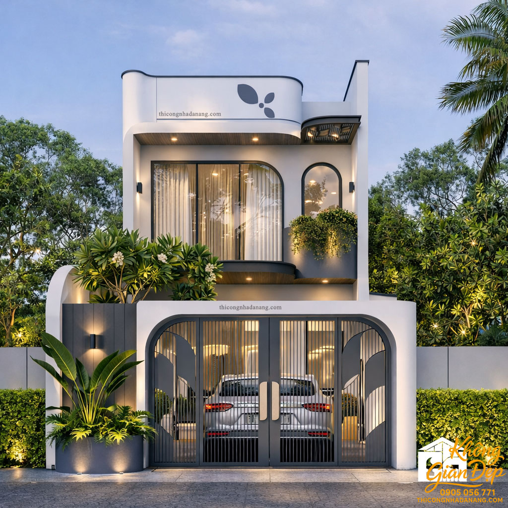 Mẫu nhà phố 2 tầng số 1 thiết kế thanh lịch sang trọng