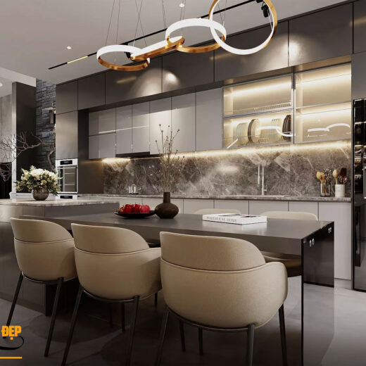 3 phong khach bep mau nha pho 4 tang 5x20 5