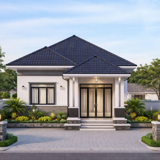 Mẫu biệt thự 1 tầng 10x20 đẹp hiện đại 2026 - Thi Công Nhà Đà Nẵng