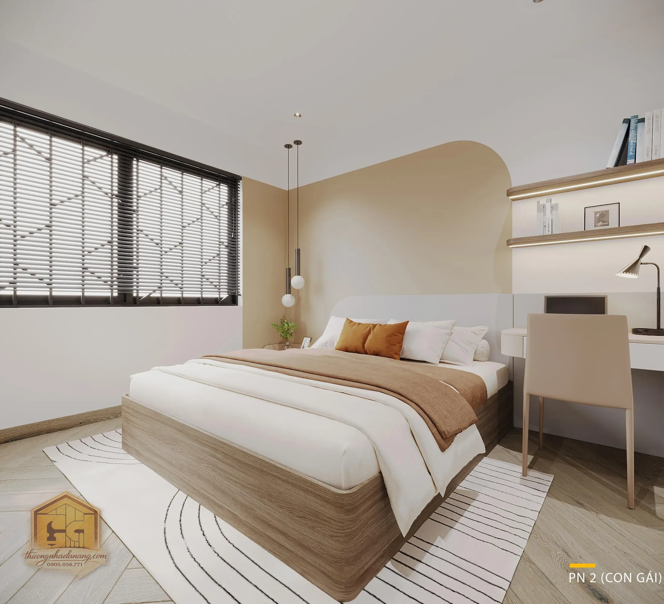 Siêu Phẩm Biệt Thự 2 Tầng Đẹp 2026 Do Thi Công Nhà Đà Nẵng Thực Hiện 26 Giường ngủ hình thỏ đáng yêu cho bé - View 2