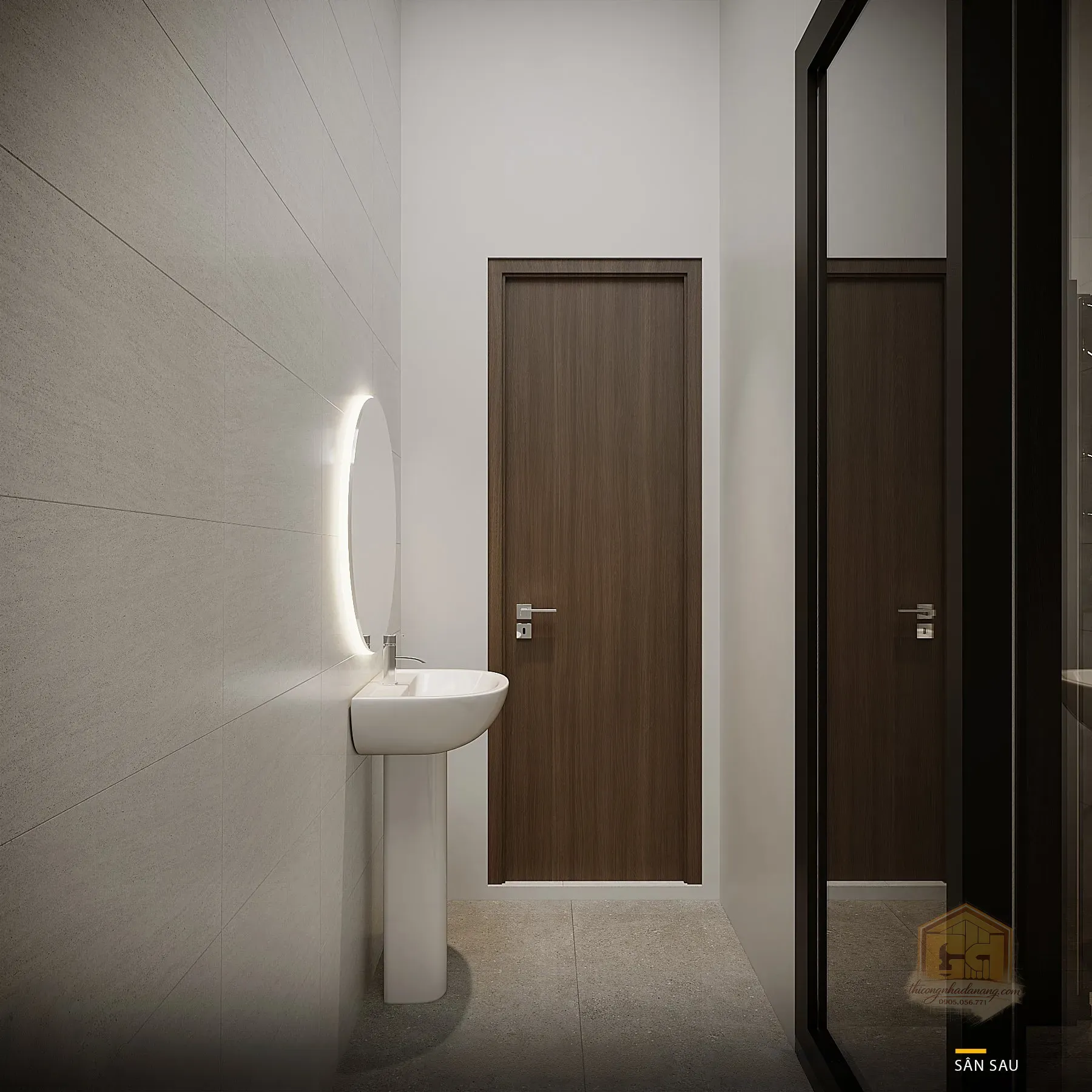 Mẫu Nhà Phố 3 Tầng Đẹp Ấn Tượng 2026 – Xu Hướng Thiết Kế Mới Tại Đà Nẵng 9 Thiết kế phòng vệ sinh nhà phố sạch sẽ tiện nghi - View 1