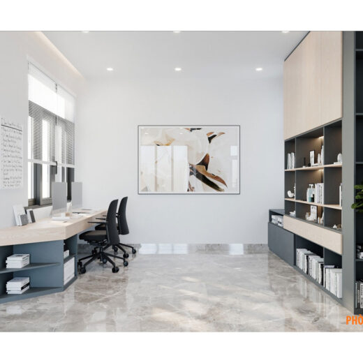 noi that phong lam viec biet thu hien dai 2