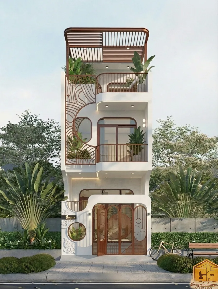 Siêu Phẩm Nhà Phố 3 Tầng Hiện Đại 2026 – Vẻ Đẹp Vượt Thời Gian 23 Phối cảnh nhà phố 3 tầng hiện đại phương án 4