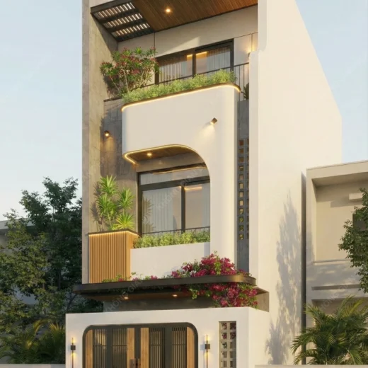 phoi canh mat tien nha pho 3 tang hien dai 2026 1