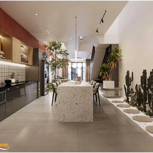 phoi canh phong bep an mau nha pho 3 tang hien dai 2026 2