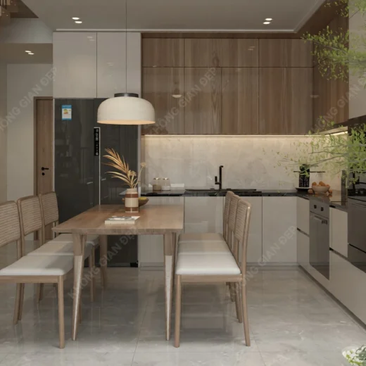 signed noi that bep an nha pho 3 tang 3