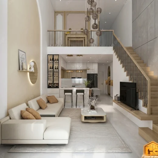 signed noi that phong khach mau nha pho 2 tang hien dai 2026 4