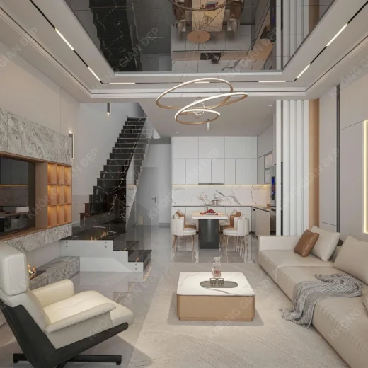 signed noi that phong khach nha pho 2 tang don dau xuan 2026 4