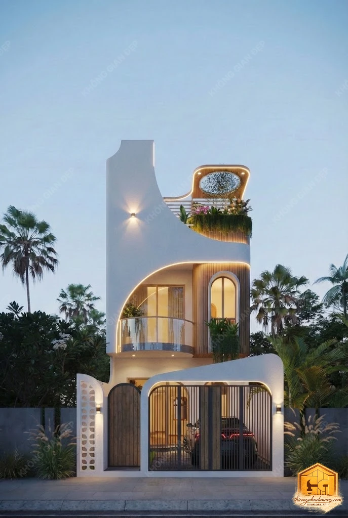 Mẫu Nhà Phố 2 Tầng 90m2 Ấn Tượng 2026: Giải Pháp Chống Nắng Tây Bền Vững tại Đà Nẵng 17 Thiết kế không gian chi tiết 3 - Nhà phố Hòa Xuân, Cẩm Lệ, Đà Nẵng