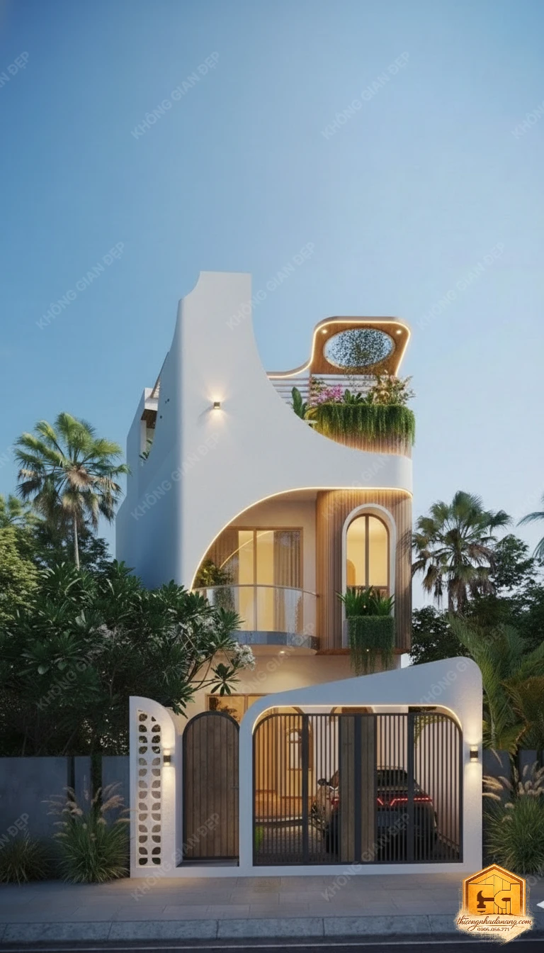 Mẫu Nhà Phố 2 Tầng 90m2 Ấn Tượng 2026: Giải Pháp Chống Nắng Tây Bền Vững tại Đà Nẵng 20 Thiết kế không gian chi tiết 6 - Nhà phố Hòa Xuân, Cẩm Lệ, Đà Nẵng