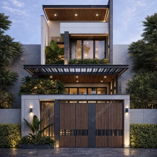 signed phoi canh nha pho 2 tang don dau xuan 2026 phuong an 1 2