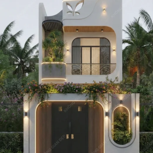 Thiết kế mặt tiền 7 - Nhà phố Hòa Xuân, Cẩm Lệ, Đà Nẵng