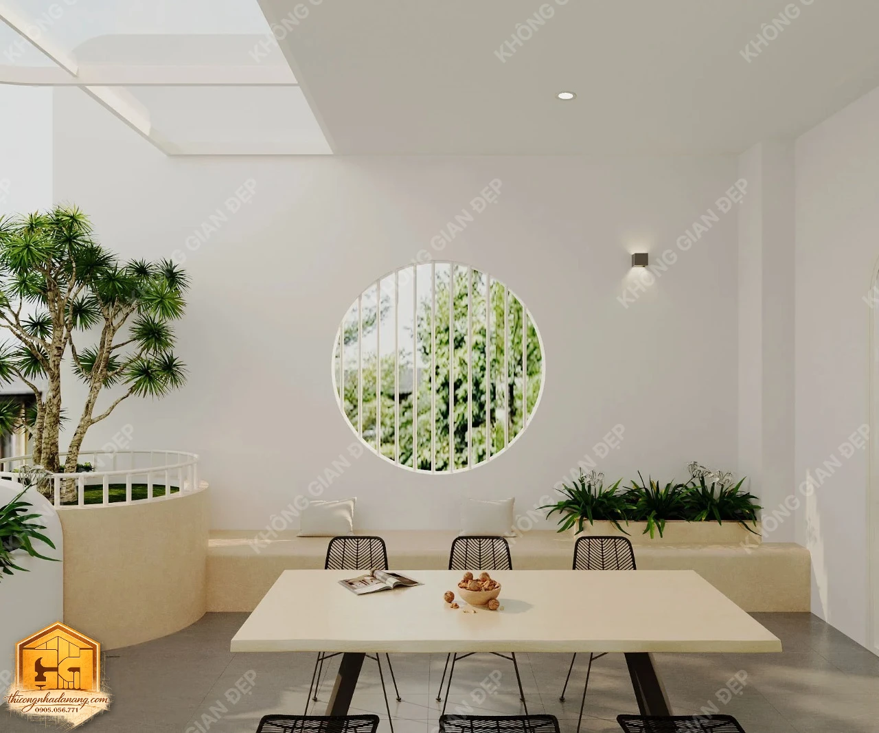 Thiết Kế Nhà Phố 3 Tầng Hiện Đại 90m2 Tại Hòa Xuân Đà Nẵng: Giải Pháp Chống Nóng, Chống Ăn Mòn Tối Ưu 46 Thiết kế sân thượng 3 - Nhà phố Hòa Xuân, Cẩm Lệ, Đà Nẵng