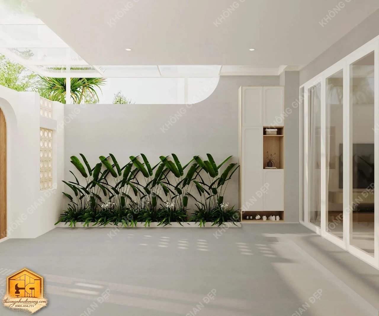 Thiết Kế Nhà Phố 3 Tầng Hiện Đại 90m2 Tại Hòa Xuân Đà Nẵng: Giải Pháp Chống Nóng, Chống Ăn Mòn Tối Ưu 47 Thiết kế không gian chi tiết 13 - Nhà phố Hòa Xuân, Cẩm Lệ, Đà Nẵng