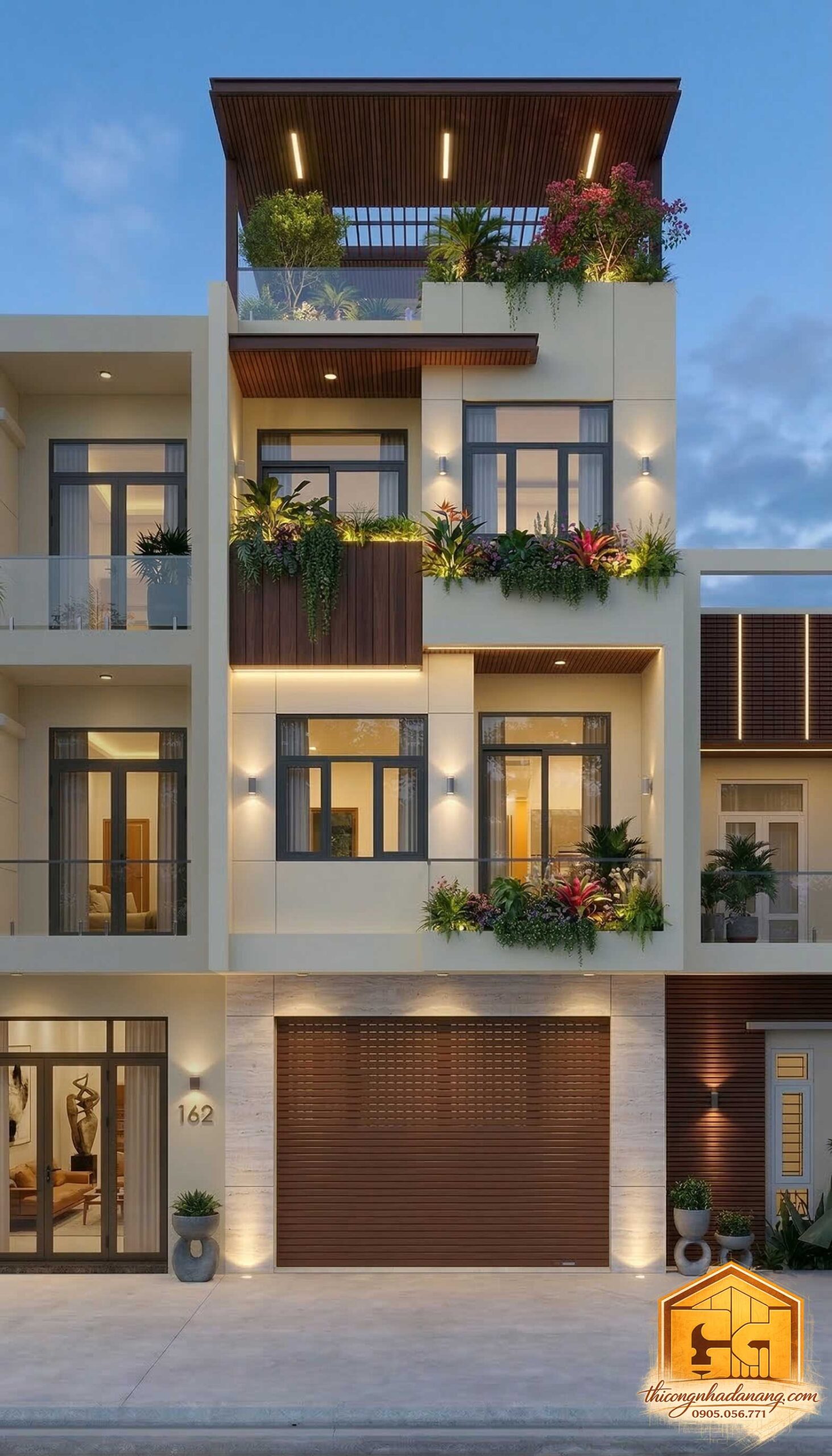 Thiết kế không gian chi tiết 7 - Nhà phố Hòa Xuân, Cẩm Lệ, Đà Nẵng