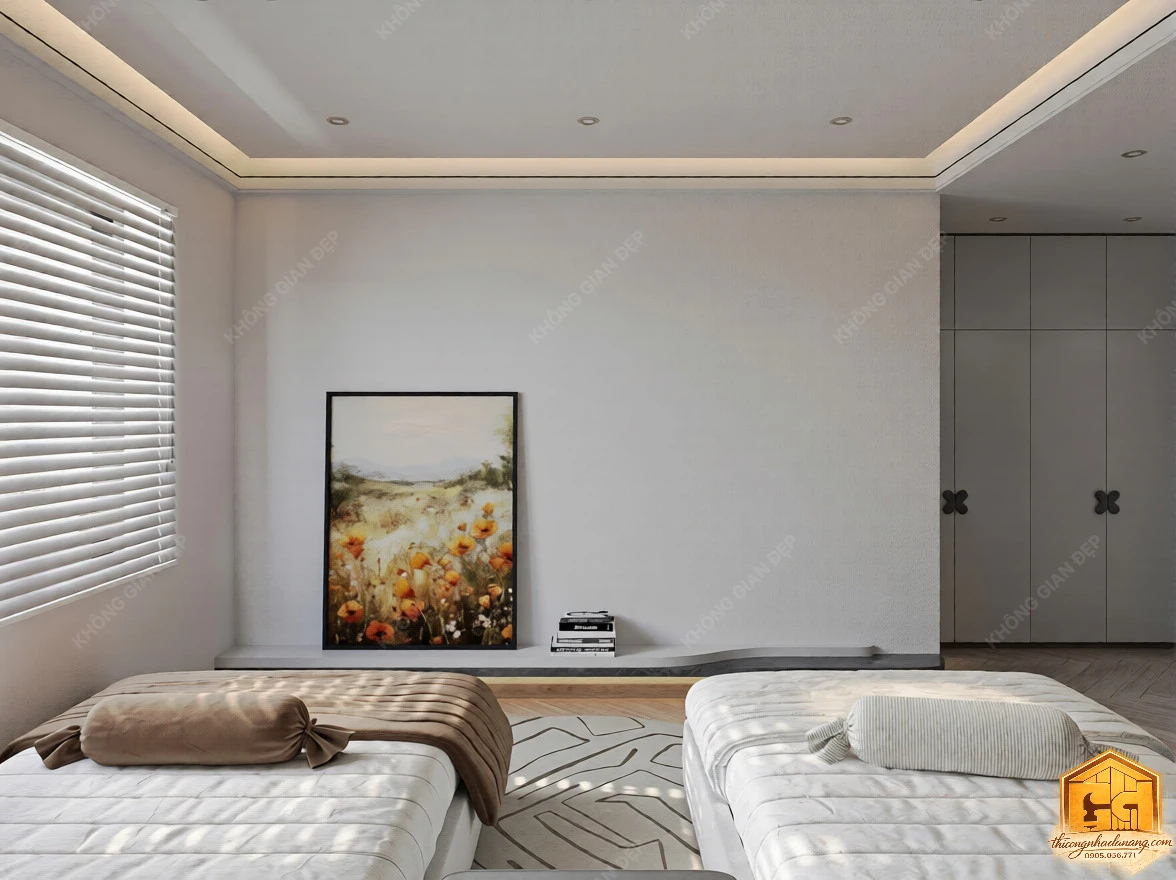 Thiết Kế Nhà Phố 3 Tầng Hiện Đại Tối Giản 80m2 Hòa Xuân, Đà Nẵng – Kiến Trúc Bền Vững Khí Hậu Miền Trung 74 Mẫu thiết kế phòng ngủ đẹp - Nhà phố Hòa Xuân, Đà Nẵng