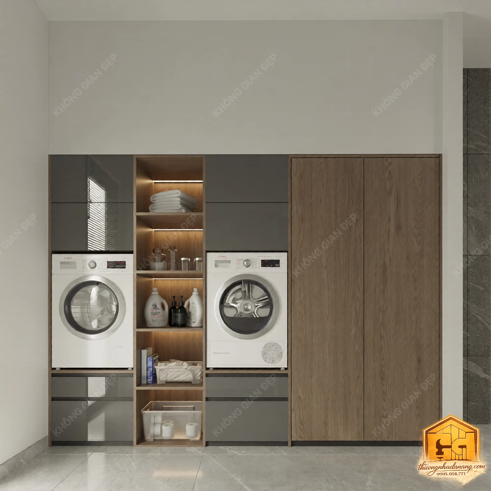 Thiết Kế Nhà Phố 3 Tầng Hiện Đại Tối Giản 80m2 Hòa Xuân, Đà Nẵng – Kiến Trúc Bền Vững Khí Hậu Miền Trung 85 Mẫu thiết kế phòng vệ sinh đẹp - Nhà phố Hòa Xuân, Đà Nẵng