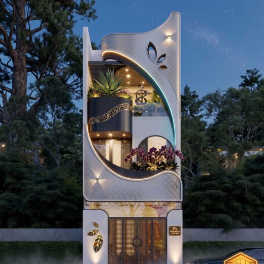 Mặt tiền nhà phố 3 tầng 5x17m ấn tượng độc đáo năm 2026