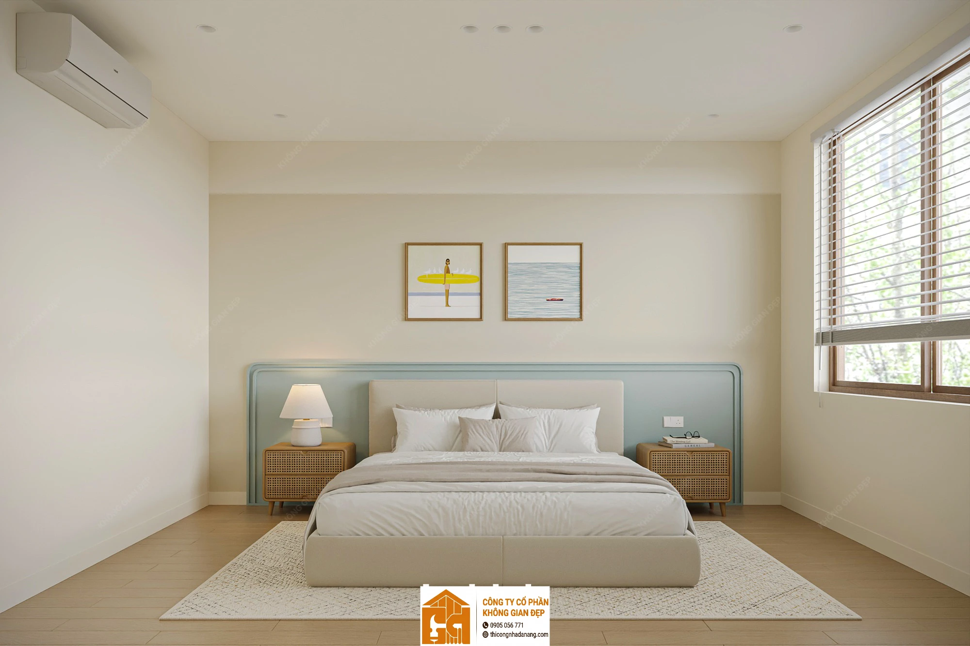 Nhà Phố 3 Tầng Cẩm Lệ Đà Nẵng: Giải Pháp Công Năng & Lối Sống Gia Đình Hiện Đại 41 Thiết kế phòng ngủ - Nhà phố 3 tầng tại Cẩm Lệ, Đà Nẵng - Mẫu 40g