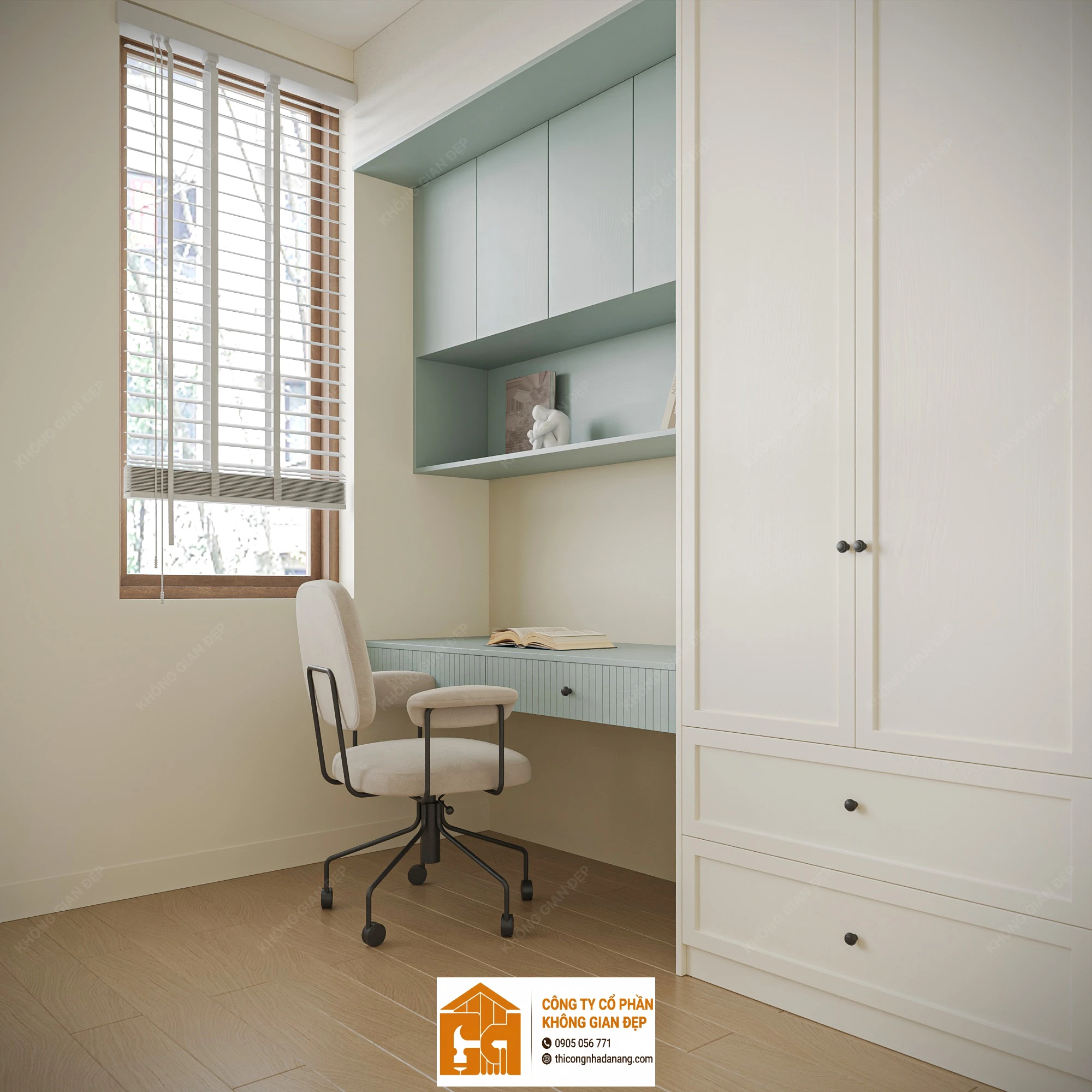 Nhà Phố 3 Tầng Cẩm Lệ Đà Nẵng: Giải Pháp Công Năng & Lối Sống Gia Đình Hiện Đại 44 Thiết kế phòng ngủ - Nhà phố 3 tầng tại Cẩm Lệ, Đà Nẵng - Mẫu 43
