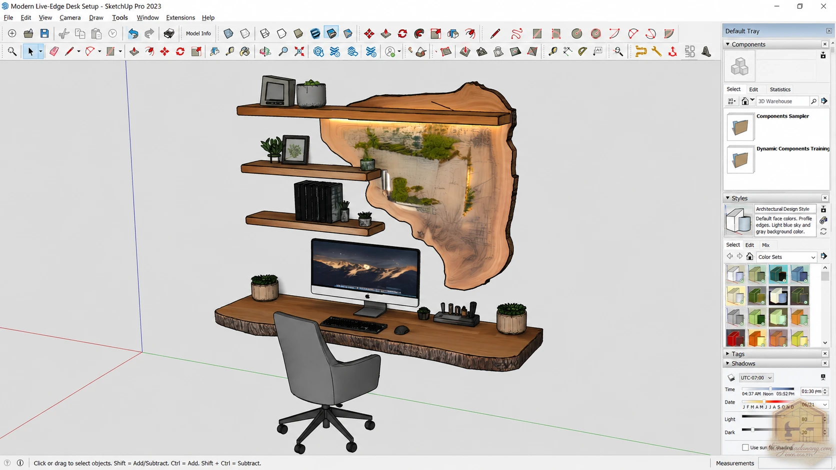 Mẫu bàn làm việc 01 – File SketchUp, 3ds Max Tải Miễn Phí 8 Model bàn làm việc 01 trong giao diện SketchUp, hỗ trợ kiến trúc sư tải file 3D nội thất để tham khảo thiết kế.