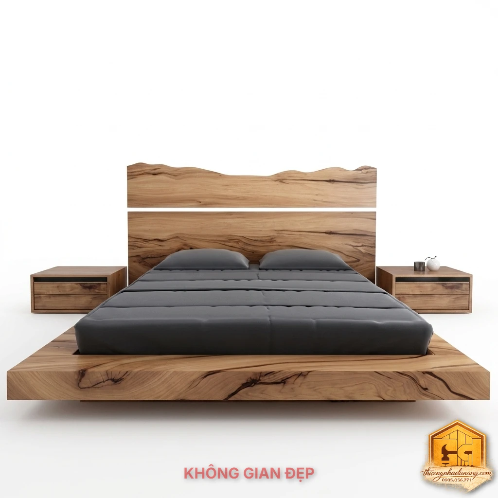 Mẫu Giường Ngủ Đẹp 04 – File SketchUp, 3ds Max Tải Miễn Phí 2 Model giường ngủ đẹp 04 trên nền trắng, thiết kế giường gỗ hiện đại kèm tab đầu giường dùng cho SketchUp và 3ds Max.