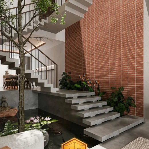 sanh cau thang mau nha pho 3 tang tho moc 2026 5